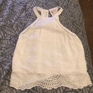White halter top